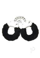 Whipsmart Furry Cuffs With Eye Mask - Black