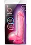 B Yours Sweet N` Hard 1 Dildo With Balls 7in - Pink